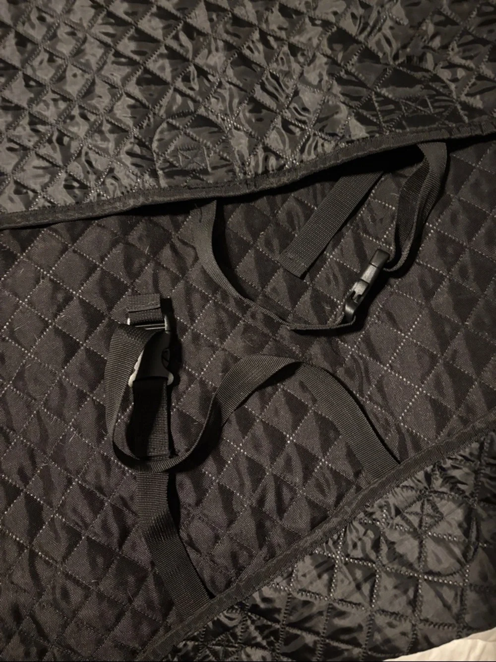 Quilted Black Dog Car seat cover- Pet Transport